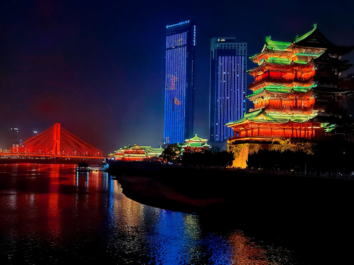 江西南昌滕王阁夜景原创拍摄