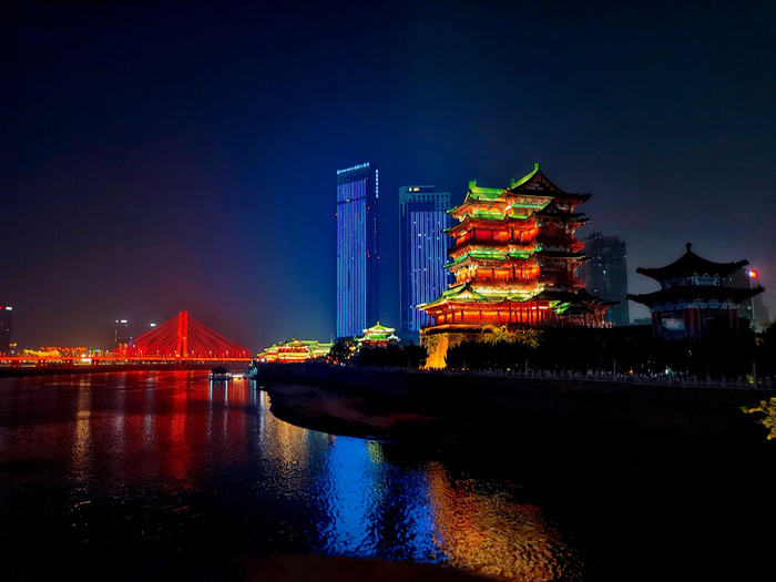 江西南昌滕王阁夜景原创拍摄