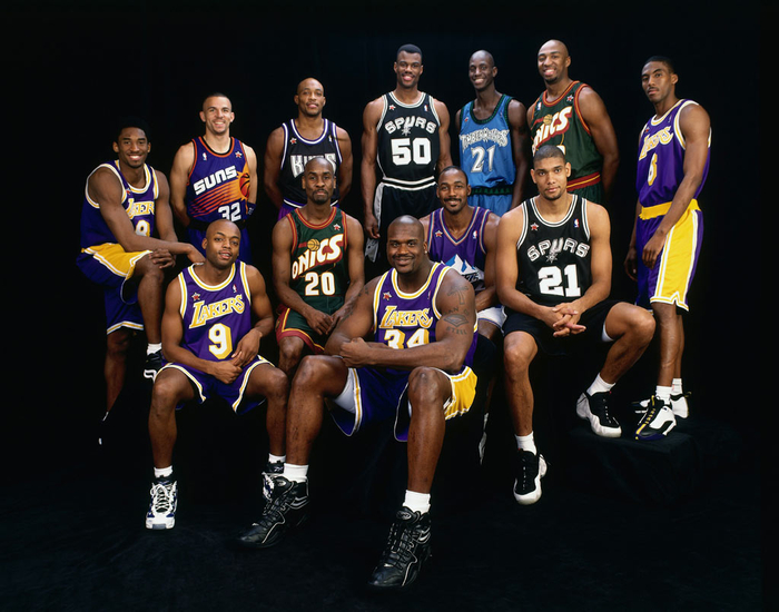 令人失望的湖人f4科比奥尼尔卡尔马龙佩顿被马刺42淘汰