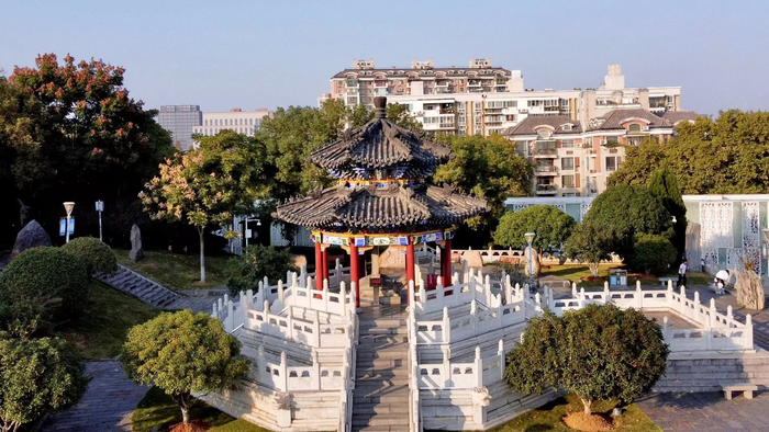 日落之处的起义门(武汉市武昌区楚望台遗址公园)