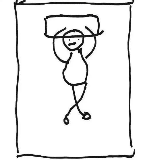 举手投降式睡姿