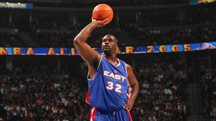 大鲨鱼奥尼尔单场最高61分23篮板湖人对阵同城快船只因张门票