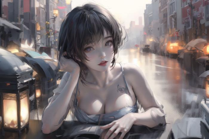 邻家少女34画图片