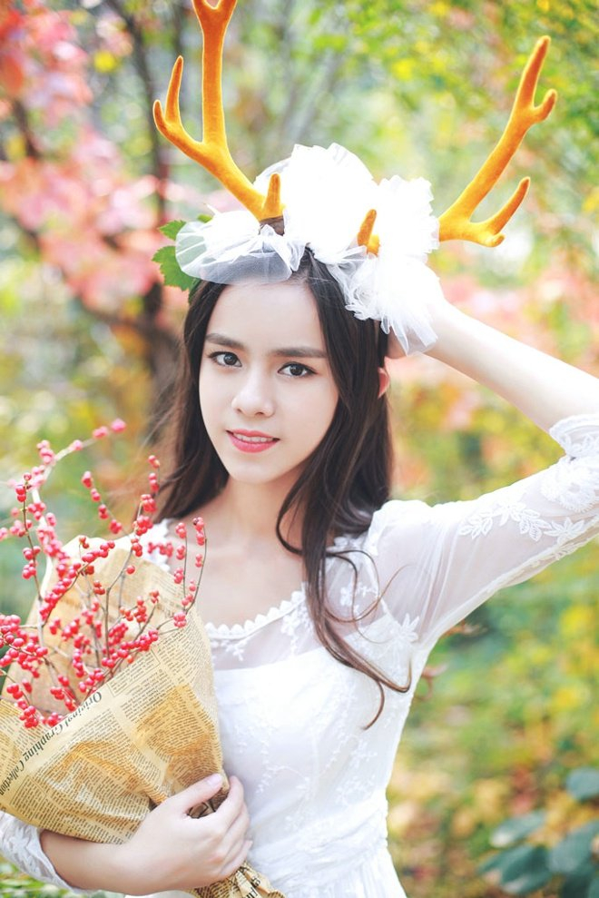 靓丽清纯美女户外秀气优雅唯美写真