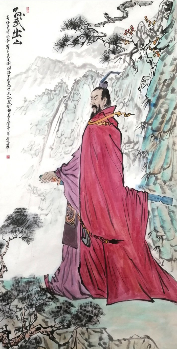 【佳作欣赏】于学平绘孙武传奇,水墨丹青映千年智慧