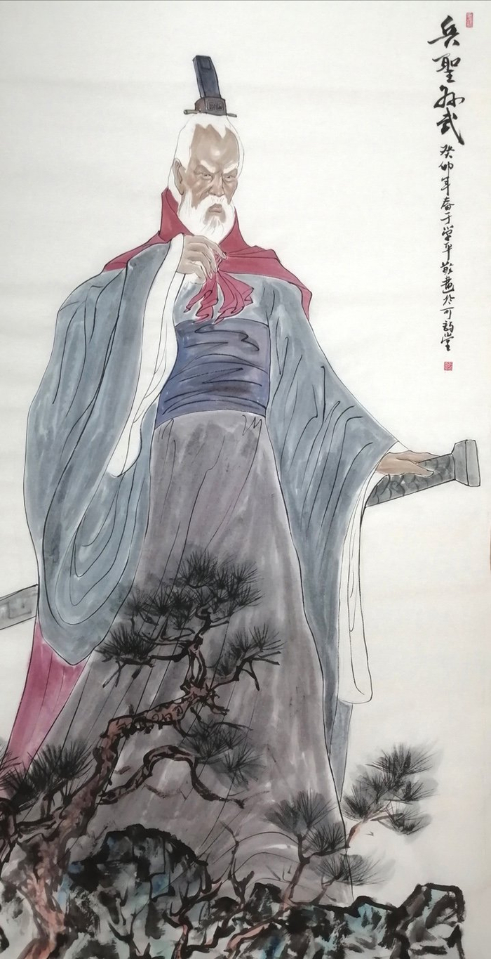 【佳作欣赏】于学平绘孙武传奇,水墨丹青映千年智慧