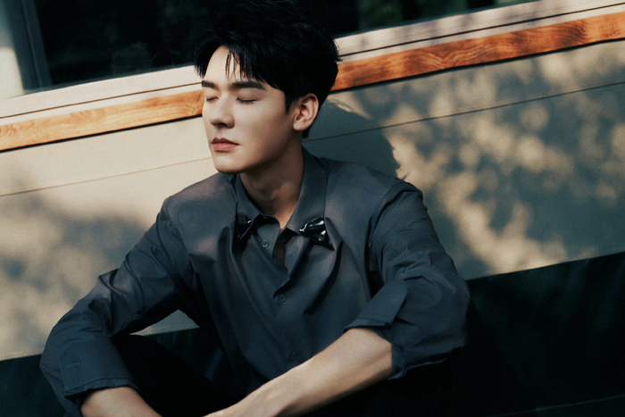 龚俊分享夏日随拍灰黑色衬衫复古清新的光影氛围