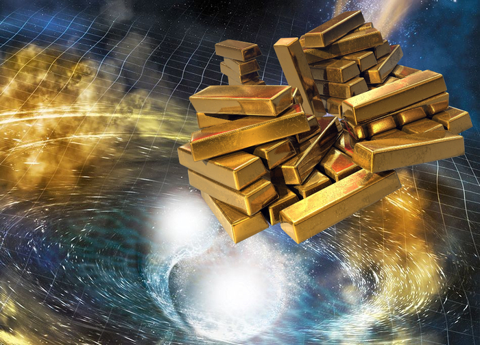 宇宙中的黄金从何而来？新研究找到线索|吸积盘|重元素|中子|黑洞|中子星_新浪新闻