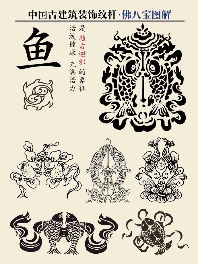中国古建筑装饰纹样 · 佛八宝图解