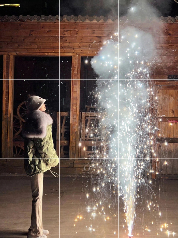 新年烟花拍照姿势学起来