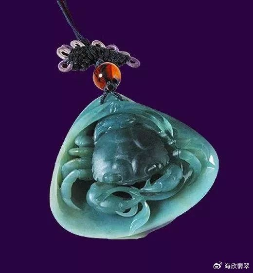 聊一聊翡翠螃蟹雕件|螃蟹|翡翠|寓意_新浪新闻