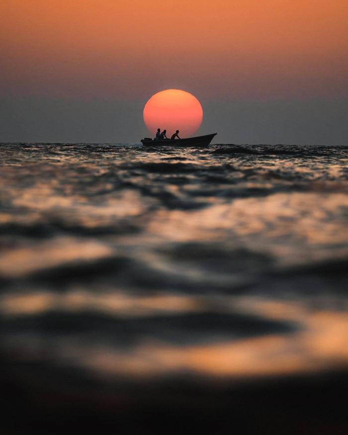 海上的黄昏 摄影