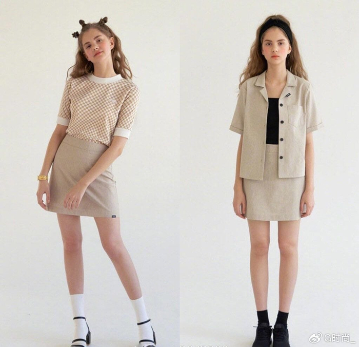 套装裙也很适合大家在夏天搭配,简约的套装搭配.