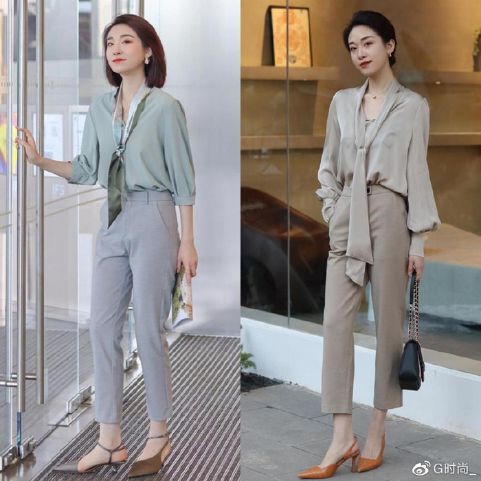 上衣与烟管裤如何搭配更时髦?