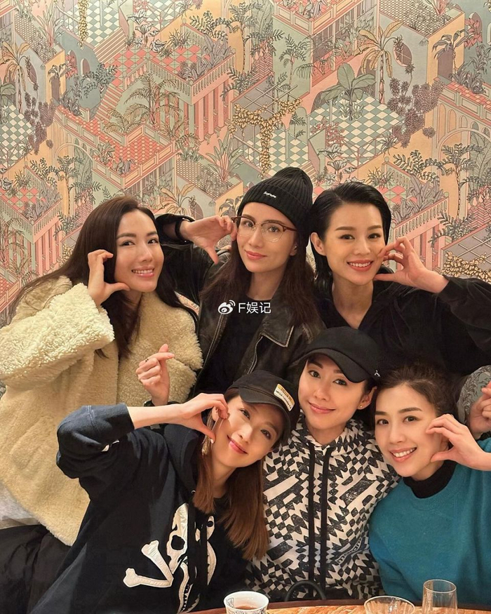 胡杏儿胡定欣李施嬅等齐聚吃火锅聊天 开心热议合体再开演唱会