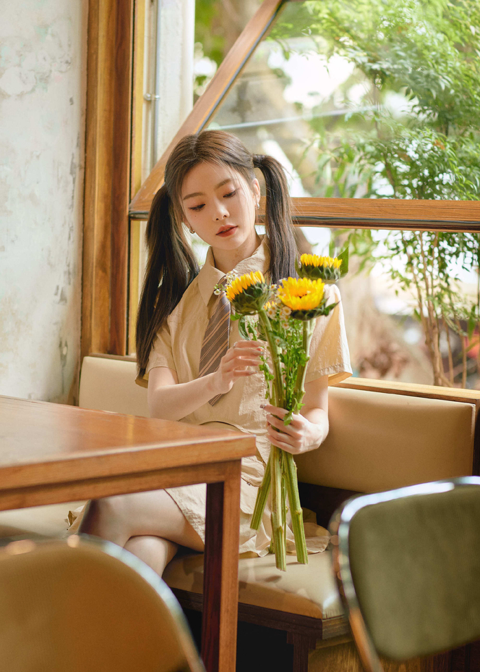 陈卓璇双马尾学姐造型写真图集