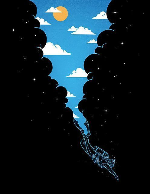 一组创意正负形海报设计