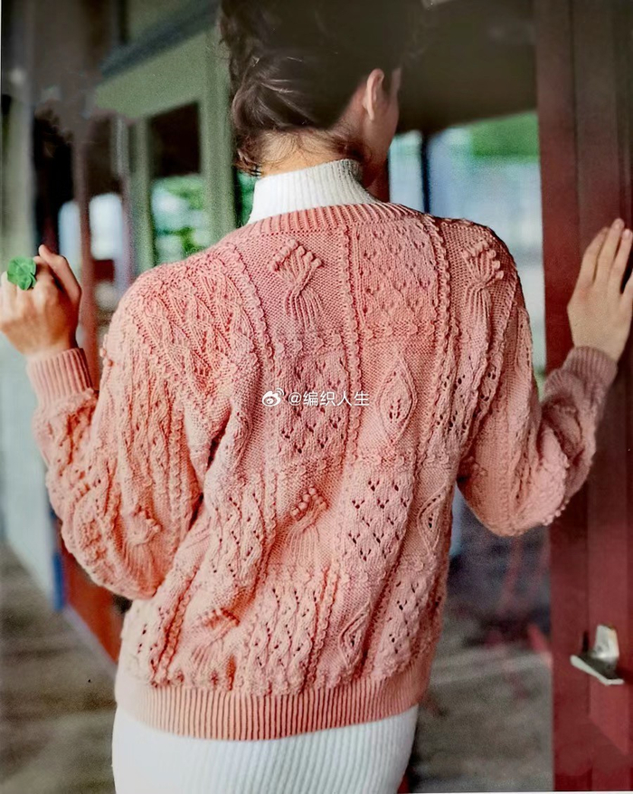 好美耶~指尖飞扬*「薄荷」～云马日系拼布风小开衫(出处: 编织人生