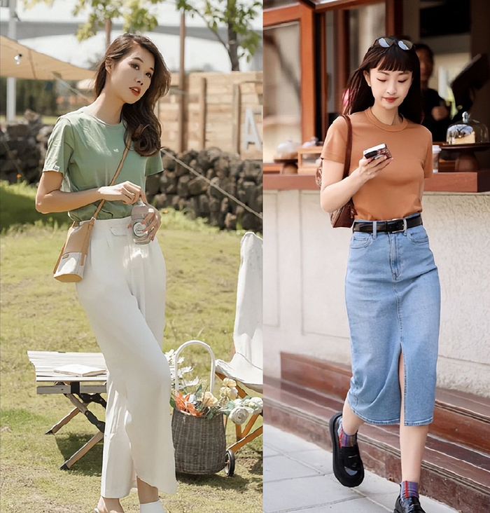 2024春夏最流行的t恤搭配技巧大揭秘优雅知性从这几款t恤开始