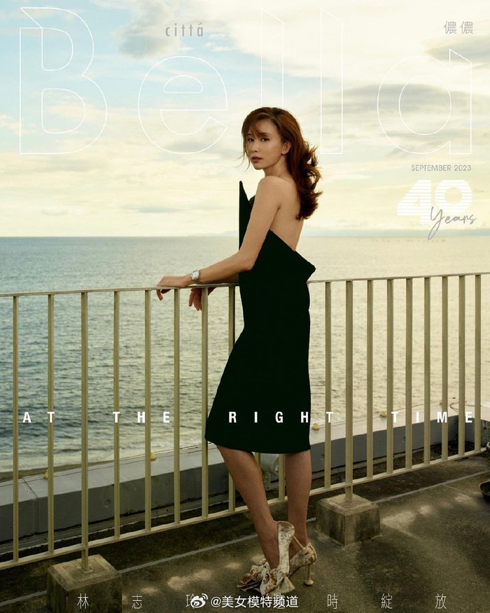 林志玲最新黑白大片释出海边漫步修长美腿抢镜