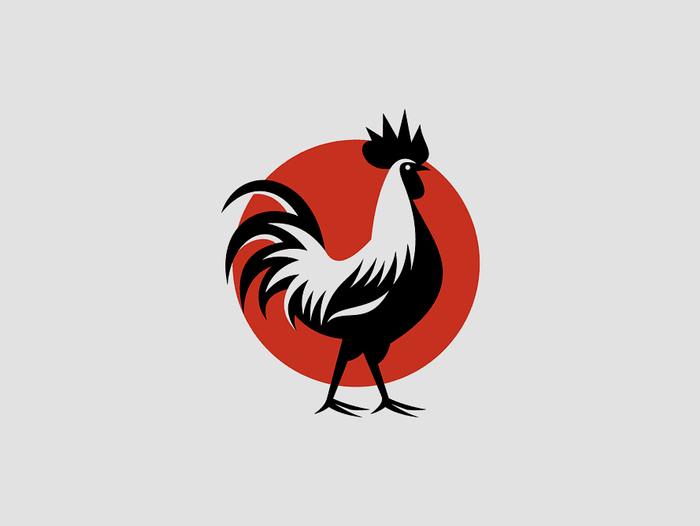 公鸡元素logo设计灵感,适用于餐饮店,炸鸡店,鸡肉速食品牌等!
