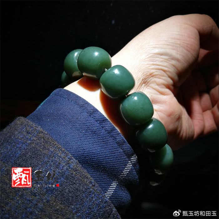 色调不凡,只此青蓝,甄玉坊再说和田玉且末蓝