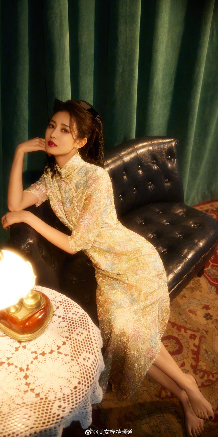 陈钰琪复古名媛风旗袍写真