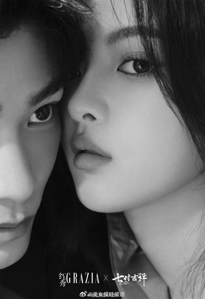 杨超越丁禹兮双人大片cp感满满贴脸拥抱亲密依偎甜到爆棚