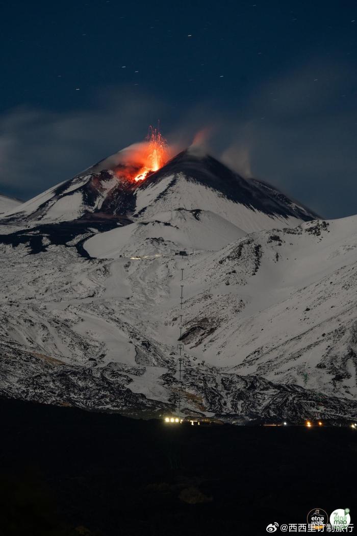 etna火山上的冰与火!__财经头条