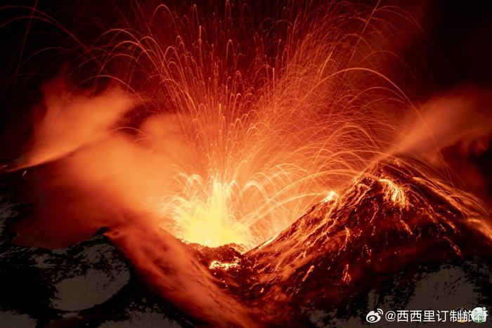 etna火山上的冰与火!__财经头条
