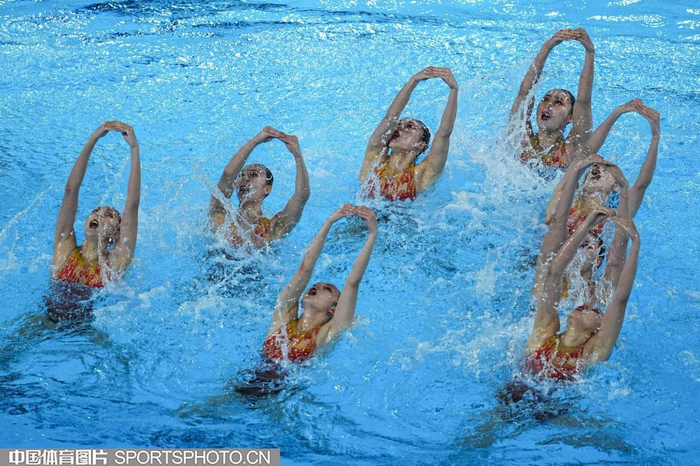 巴黎奥运会花样游泳团体技术自选在巴黎水上运动中心举行