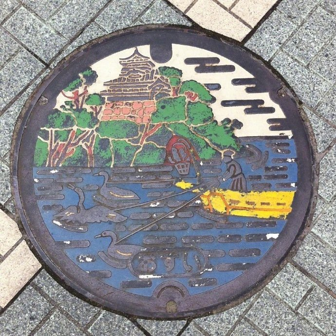 街头的井盖艺术