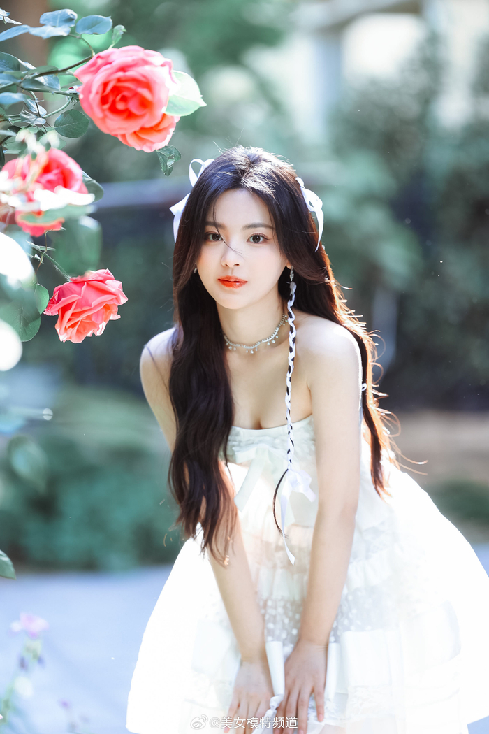 杨超越初夏鲜花大片