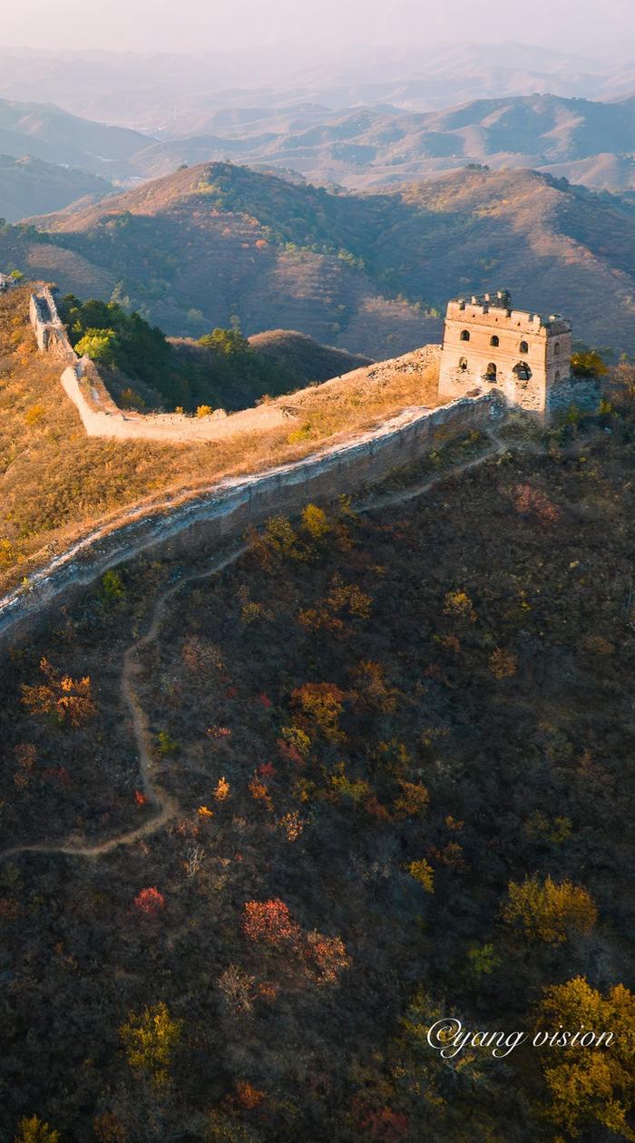 高清长城风景图片竖屏图片