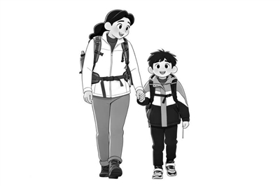 亲子徒步