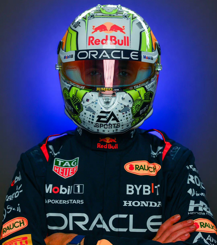 维斯塔潘发布拉斯维加斯特别头盔