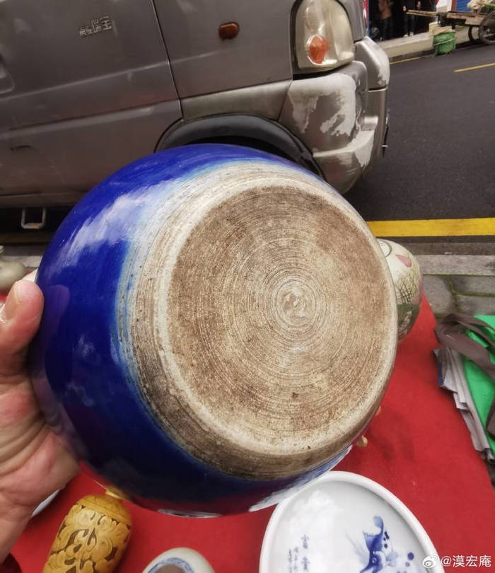 清中期民窑祭蓝釉香炉|民窑|香炉|发色_新浪新闻