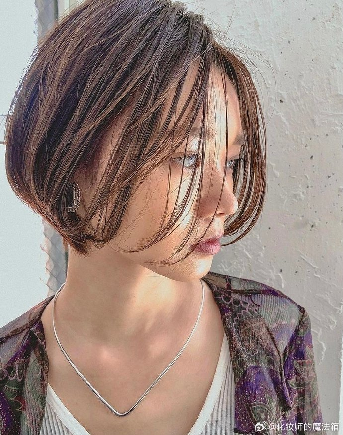 日系减龄短发发型参考图片来源ins可以作为灵感来源