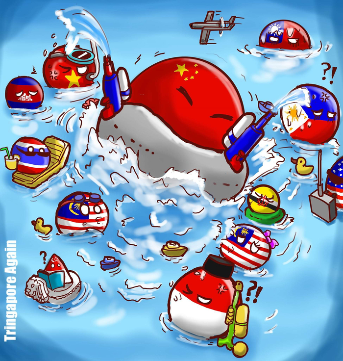 again 画的 风格的近一年热点事件,在波兰球的世界里新加坡