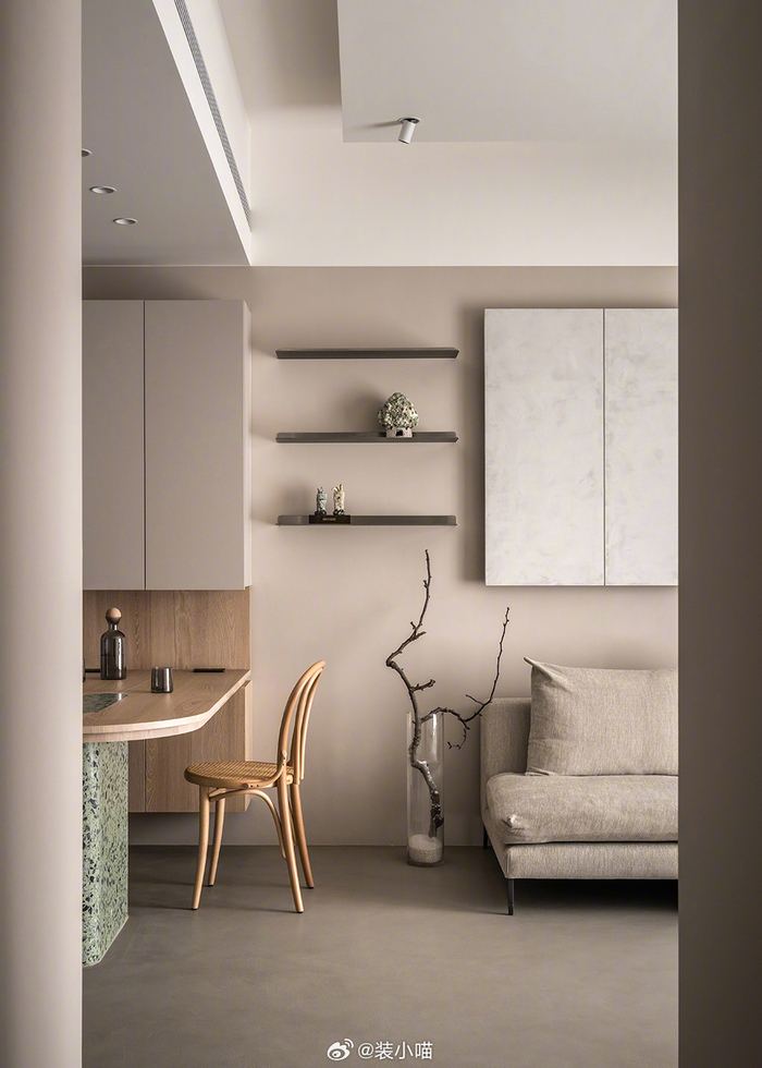 60㎡动静之间的禅意112的小宅设计以屋主心中之侘寂