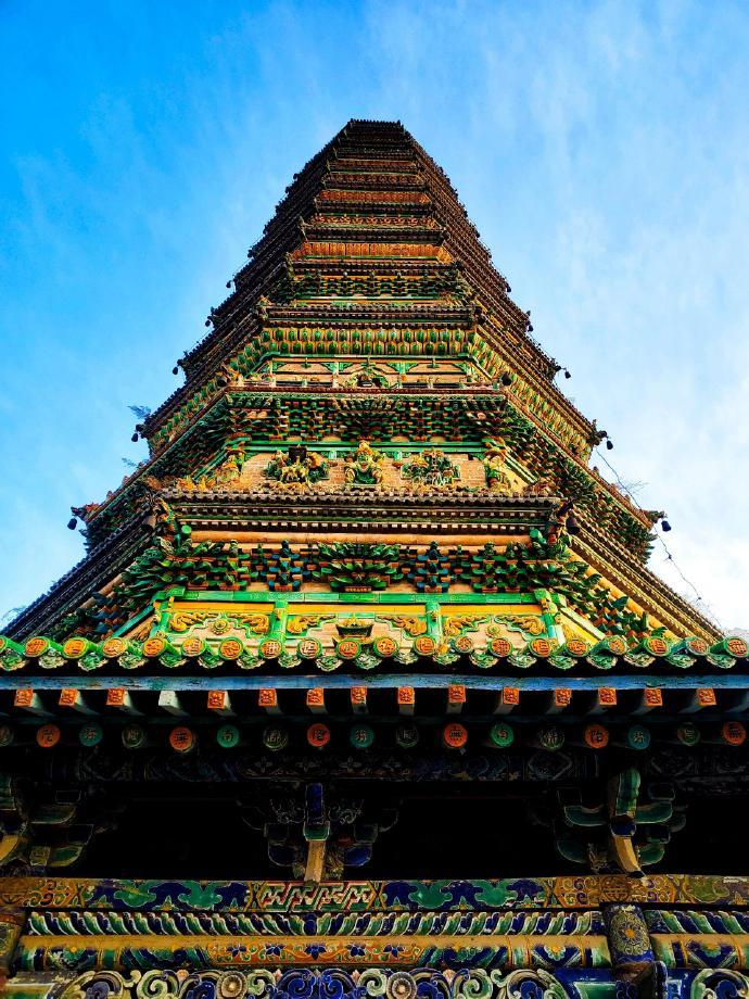 中国古建科普:最美琉璃塔结构解剖…|琉璃塔|古建|飞虹塔_新浪新闻