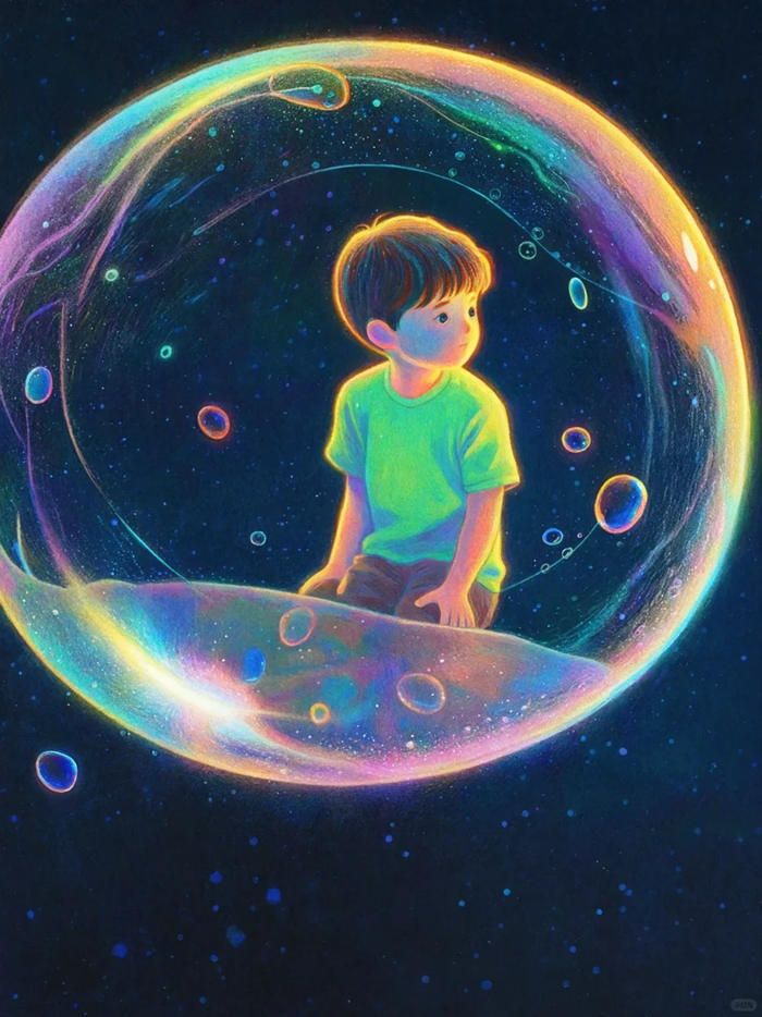 吹泡泡的男孩 | by cosset