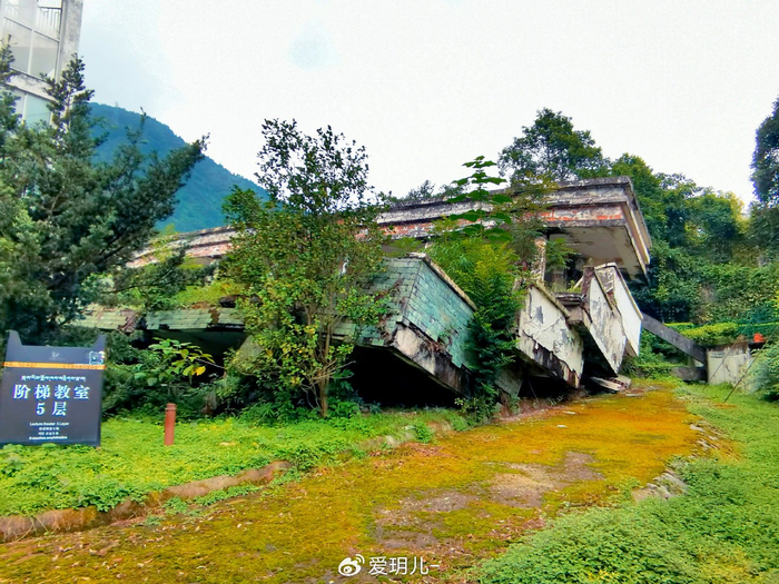 汶川映秀漩口中学地震遗址,原创拍摄