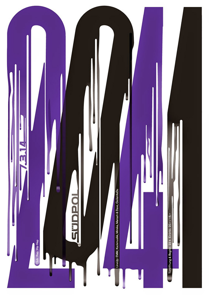 视觉感极强的字体海报设计来自südpol瑞士设计工作室676767