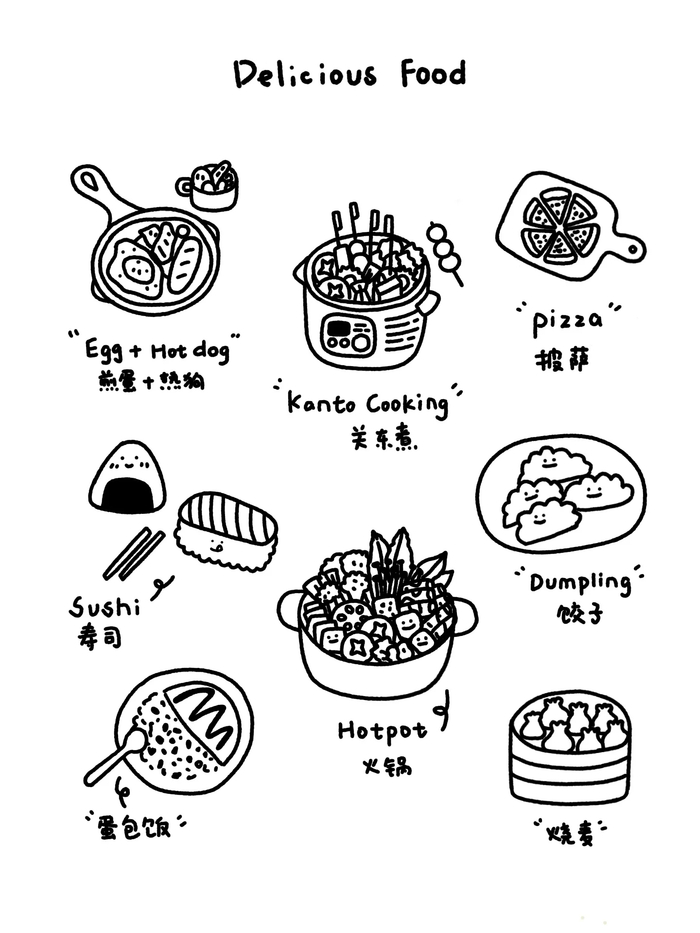超可爱的简笔画,收藏!