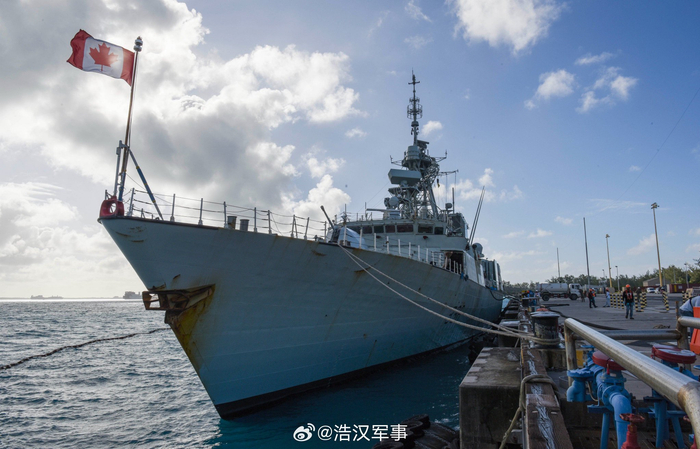 加拿大护卫舰蒙特利尔号336于9月1日抵达印度洋的迪戈加西亚