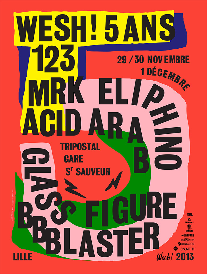 分享一组红色系海报设计