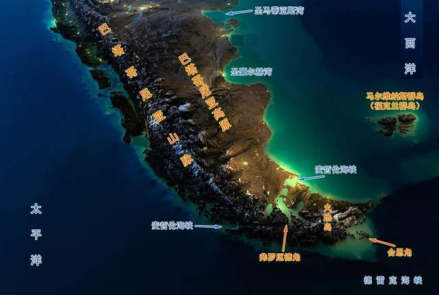 为什么南美洲南端,太平洋沿岸地区的海岸线十分曲折漫长?