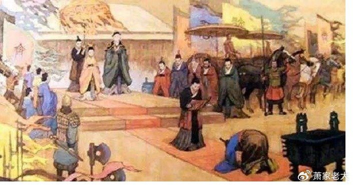 启夺得领袖职位后,在今河南禹县举行盟会