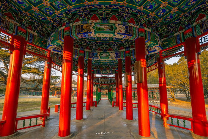 古建光影星芒耀目北京天坛61双环万寿亭摄影